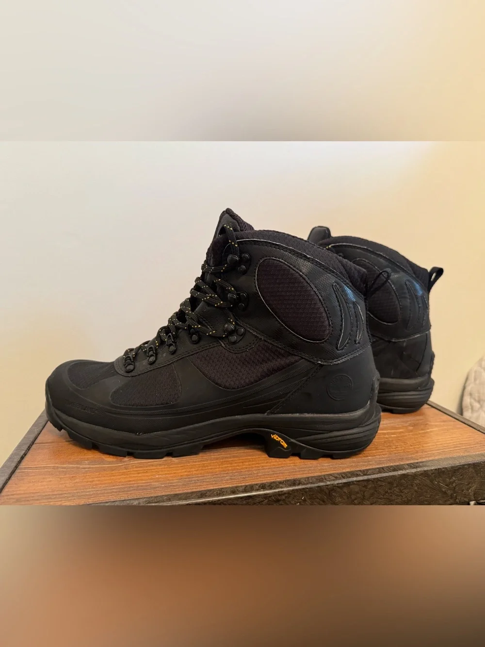 Timberland Vibram Black Men's Rugged Hiking/Work Boots
